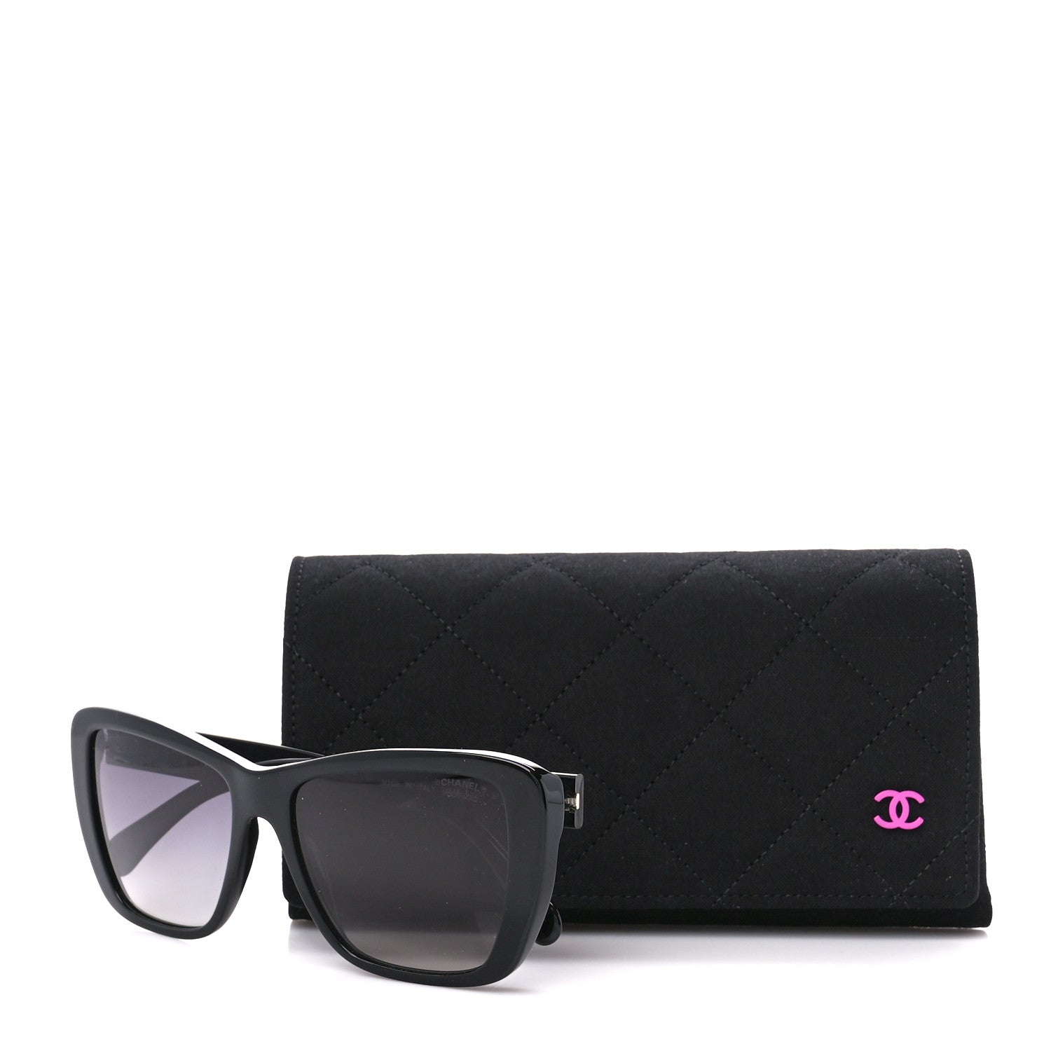 Chanel Acetate Polarized Butterfly Sunglasses 71548A Black 10 of 10