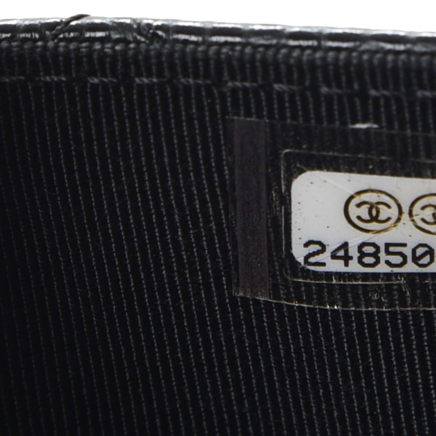 Caviar Quilted Flap Card Holder Black