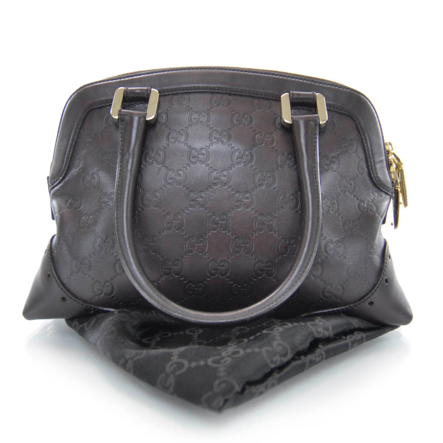 Guccissima Punch Handbag Chocolate Brown