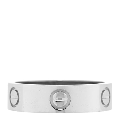 Cartier Platinum 5.5mm LOVE Ring 57 8 3 of 4