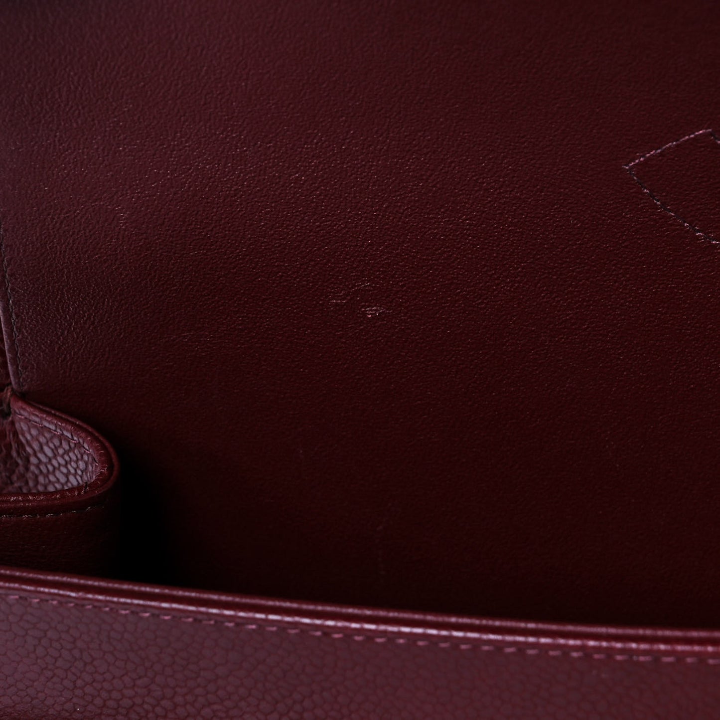 Caviar Quilted Maxi Double Flap Burgundy
