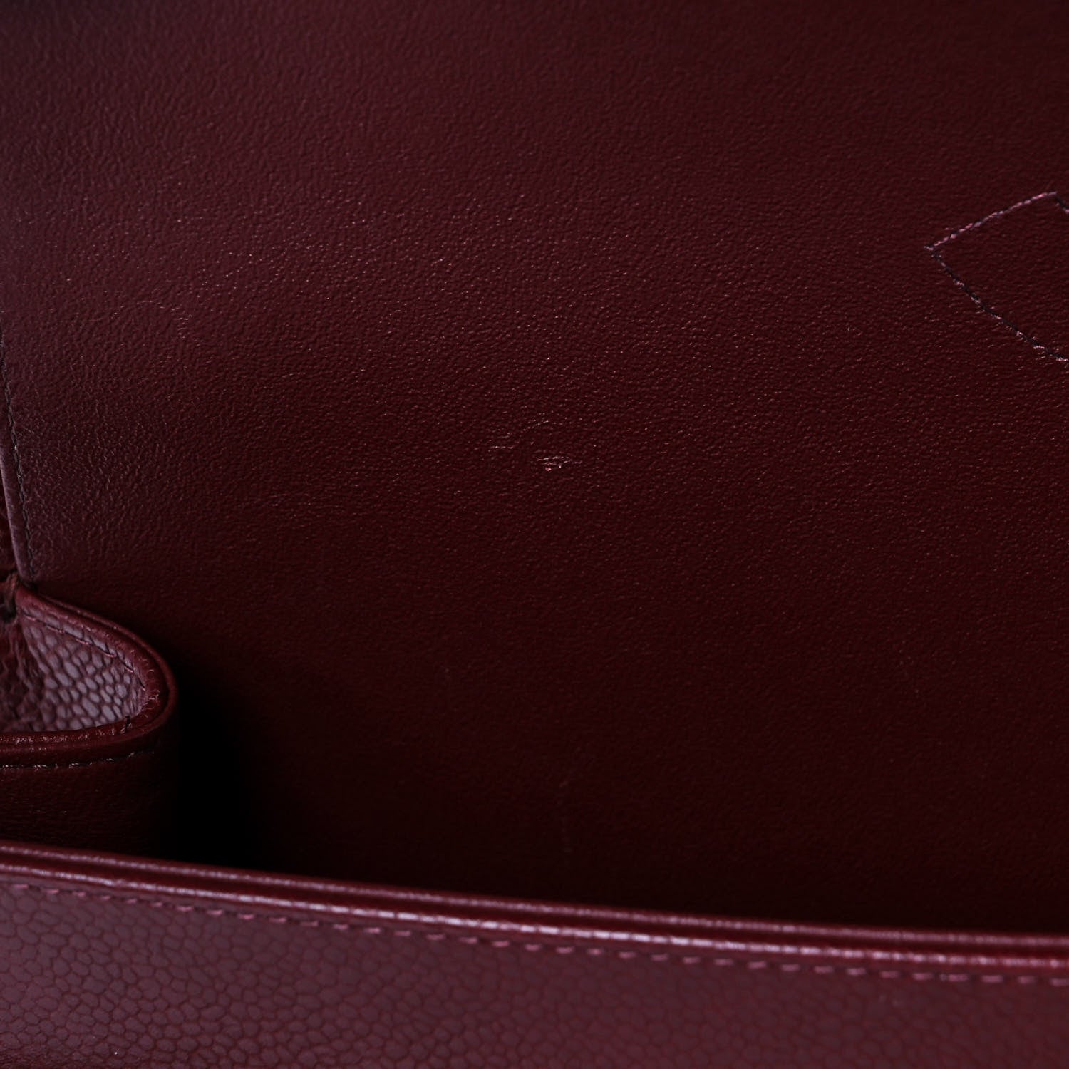 Chanel Caviar Quilted Maxi Double Flap Burgundy 13 of 13