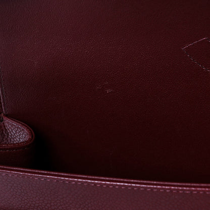 Chanel Caviar Quilted Maxi Double Flap Burgundy 13 of 13