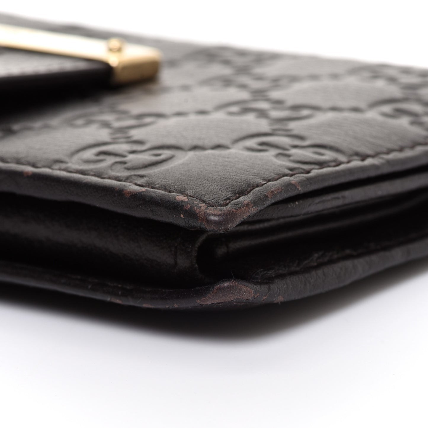 Guccissima Ladies Web Long Wallet Black