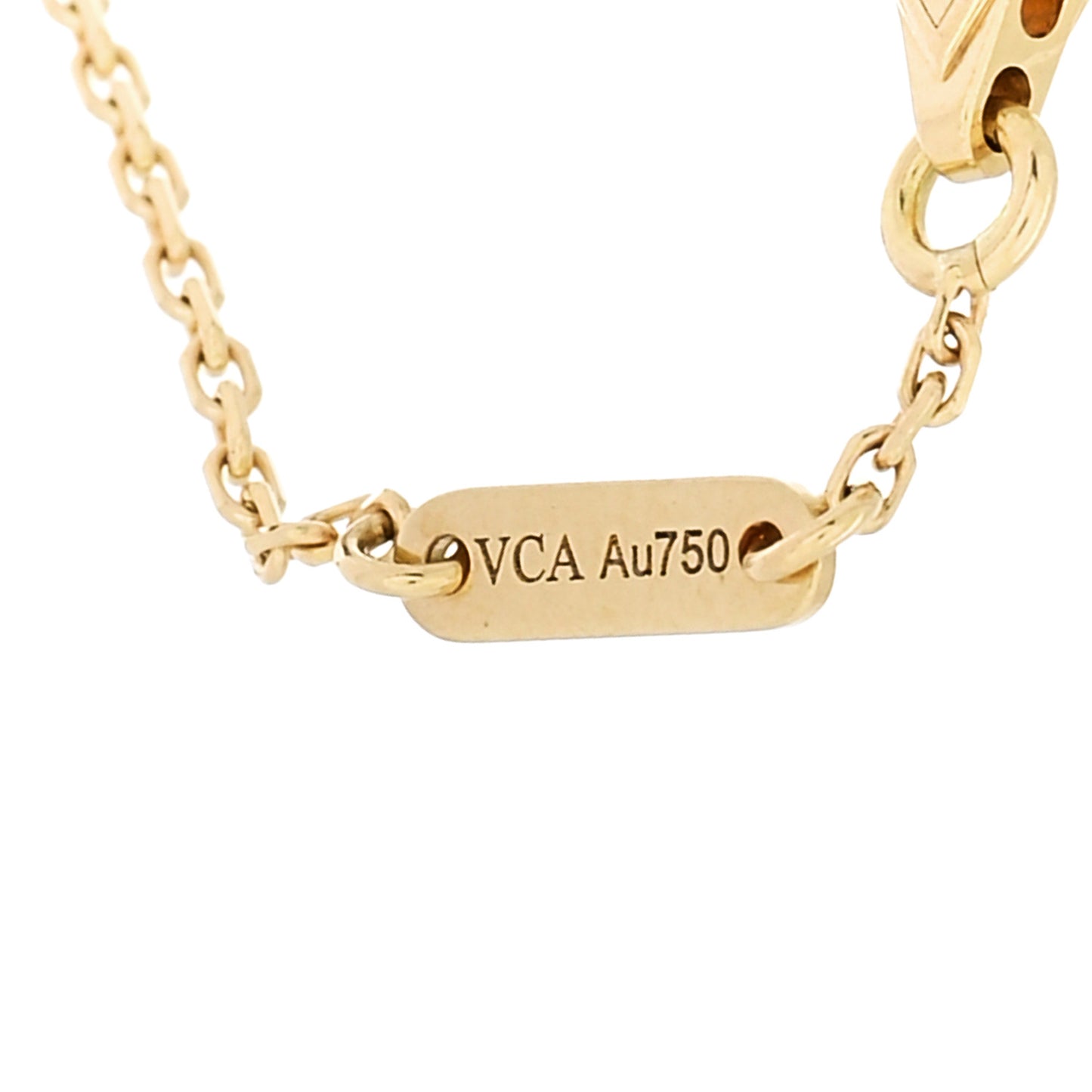 18K Yellow Gold Mother of Pearl Sweet Alhambra Bracelet