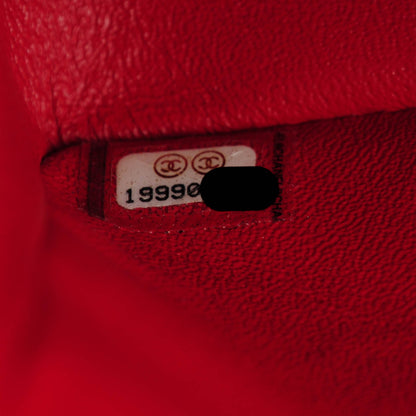 Chanel Lambskin Quilted Jumbo Double Flap Red 8 of 9