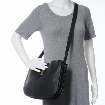 Saint Laurent Leather Medium Cabas Chyc Shoulder Bag Black 2 of 7
