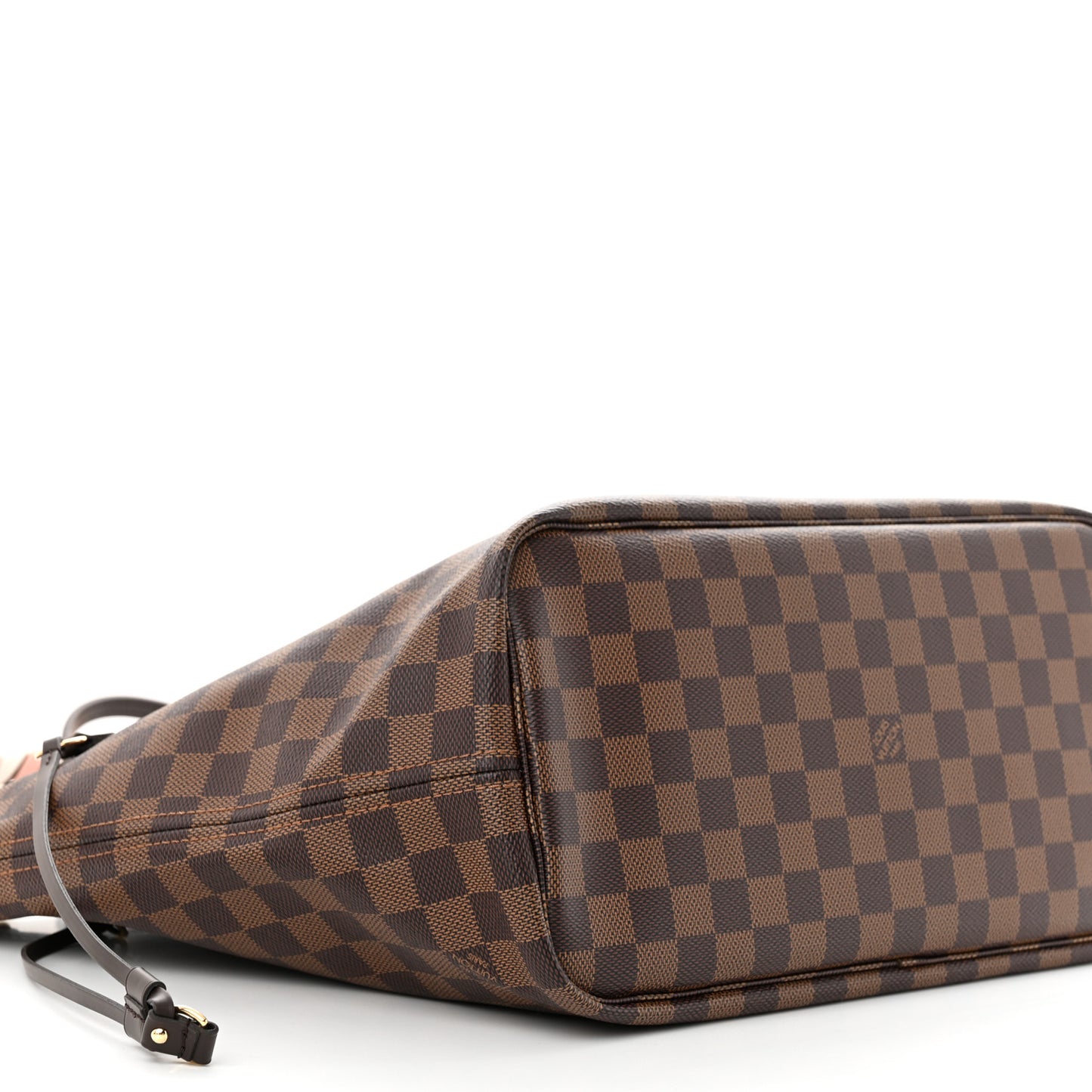 Damier Ebene Braided Neverfull MM Pink