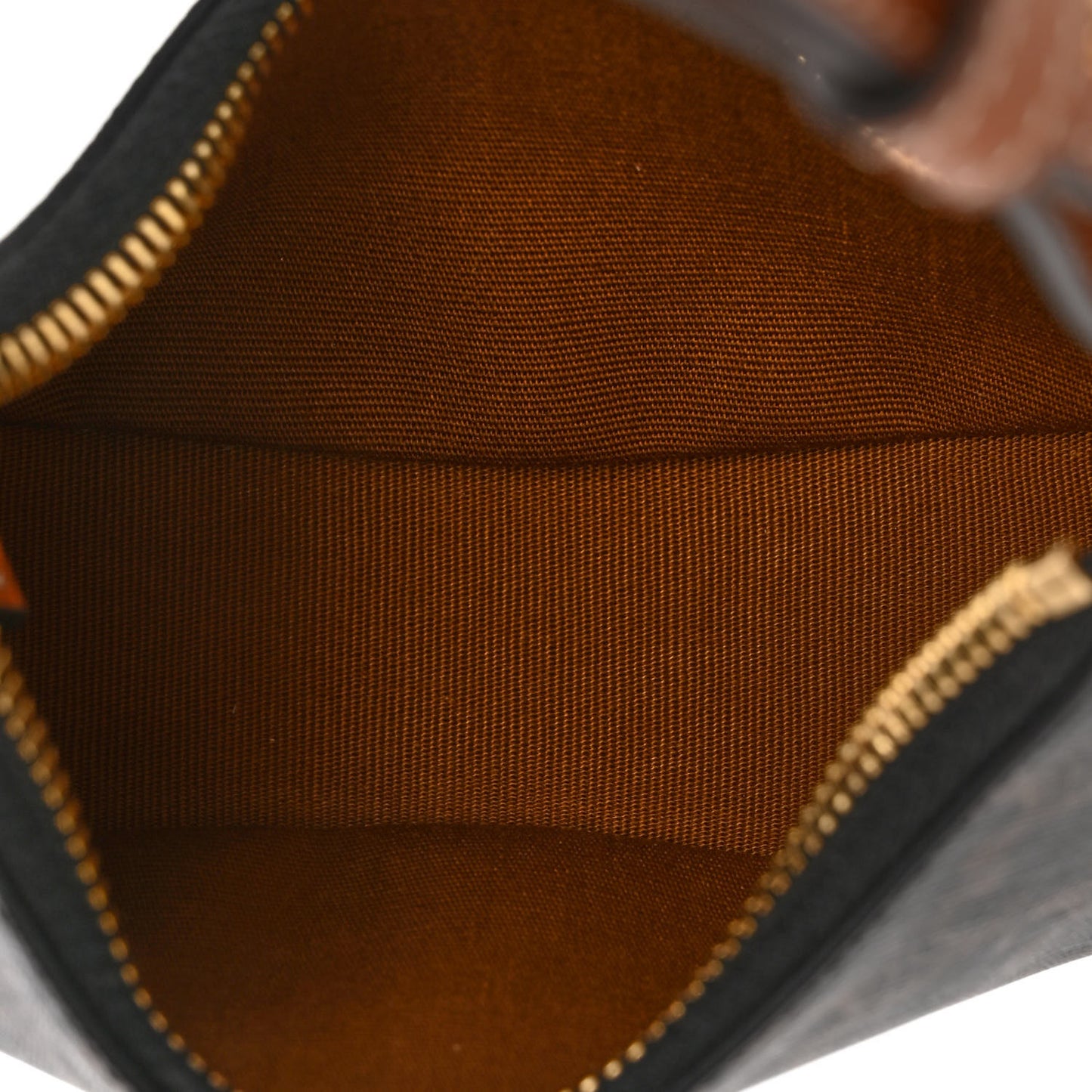 Canvas Calfskin Mini Ava Triomphe Shoulder Bag Tan