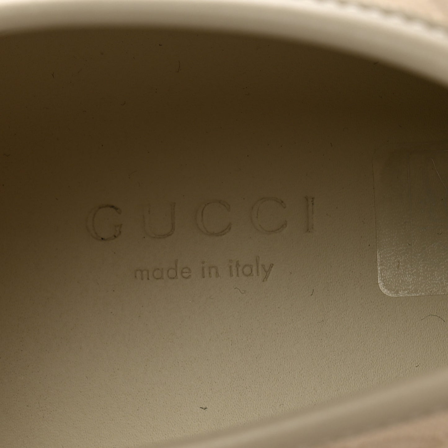 Washed Cotton GG Monogram Calfskin Womens Low Top Sneakers 40 White Mystic White Great White