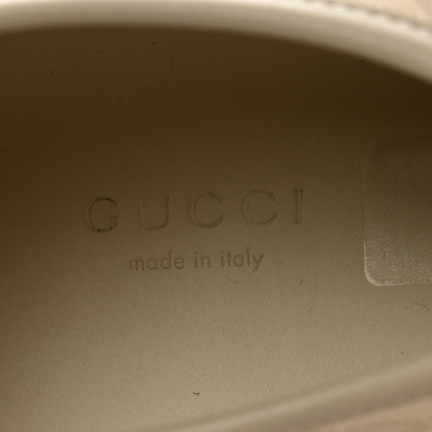 Gucci Washed Cotton GG Monogram Calfskin Womens Low Top Sneakers 40 White Mystic White Great White 7 of 11