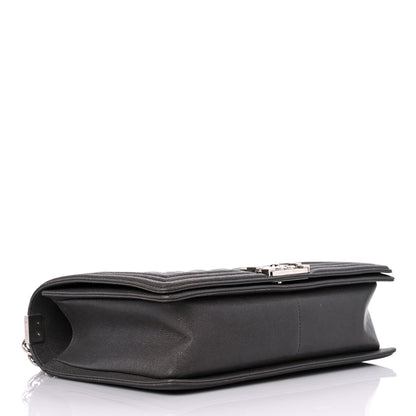 Chanel Caviar Quilted New Medium Boy Flap Grey 4 of 15