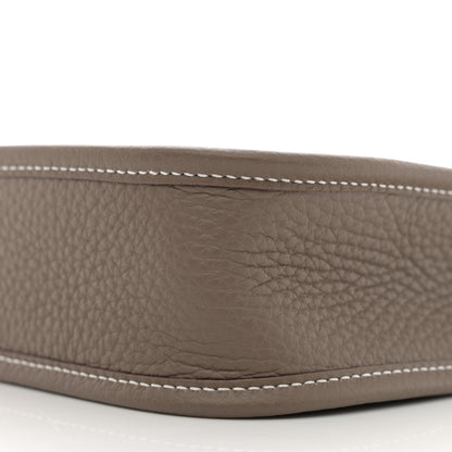 Hermes Taurillon Clemence Amazone Evelyne TPM Etoupe Bleu Indigo 10 of 11