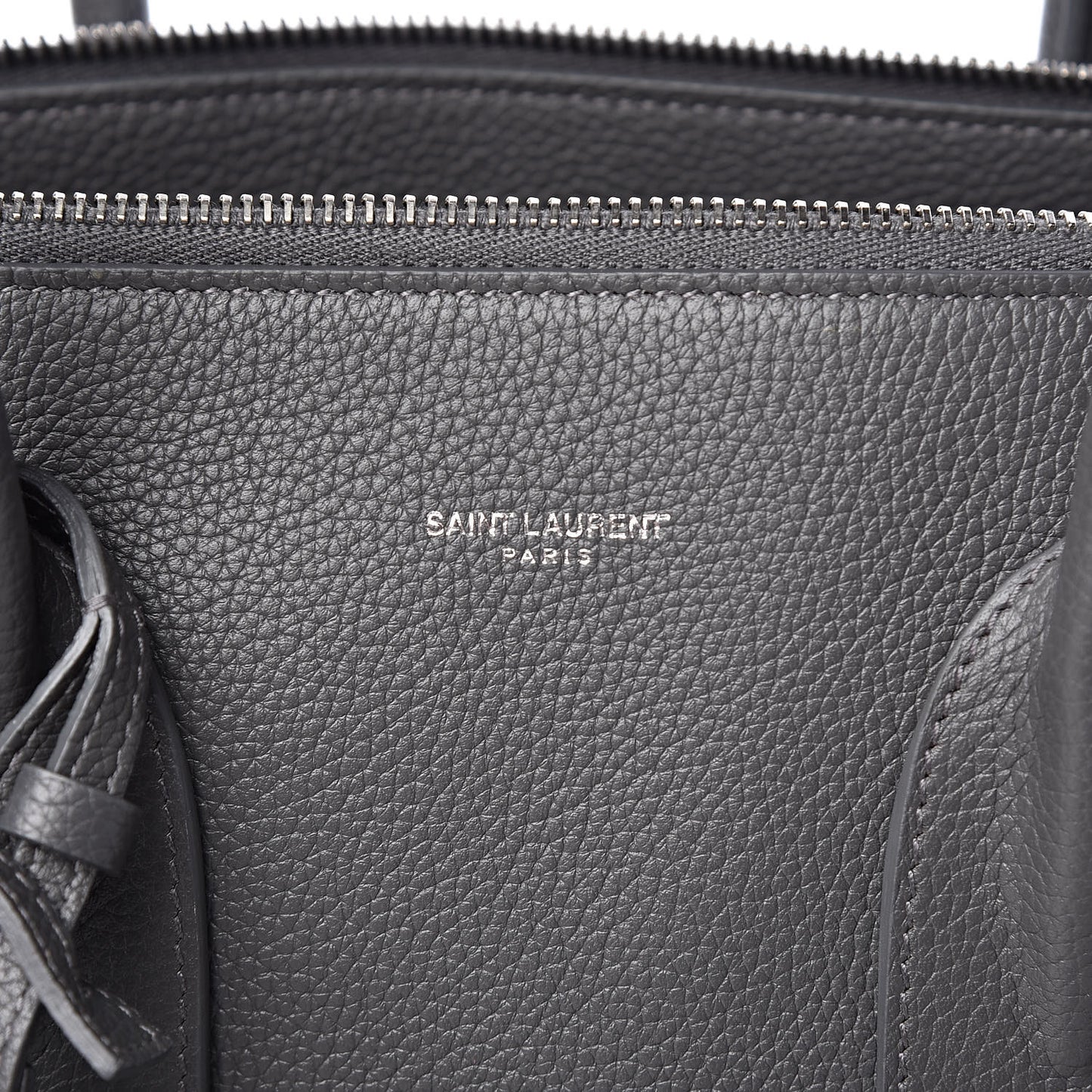 Grained Calfskin Small Supple Sac De Jour Grey
