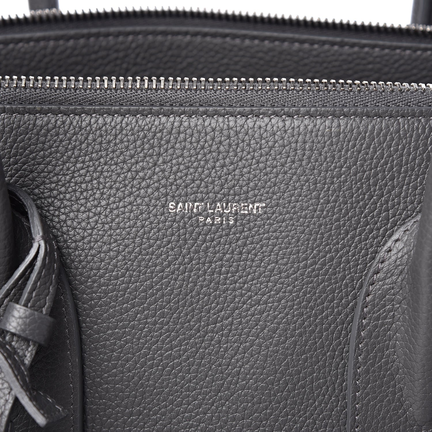 Saint Laurent Grained Calfskin Small Supple Sac De Jour Grey 6 of 15