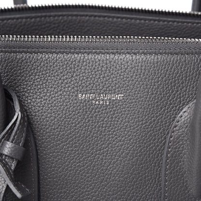 Saint Laurent Grained Calfskin Small Supple Sac De Jour Grey 6 of 15