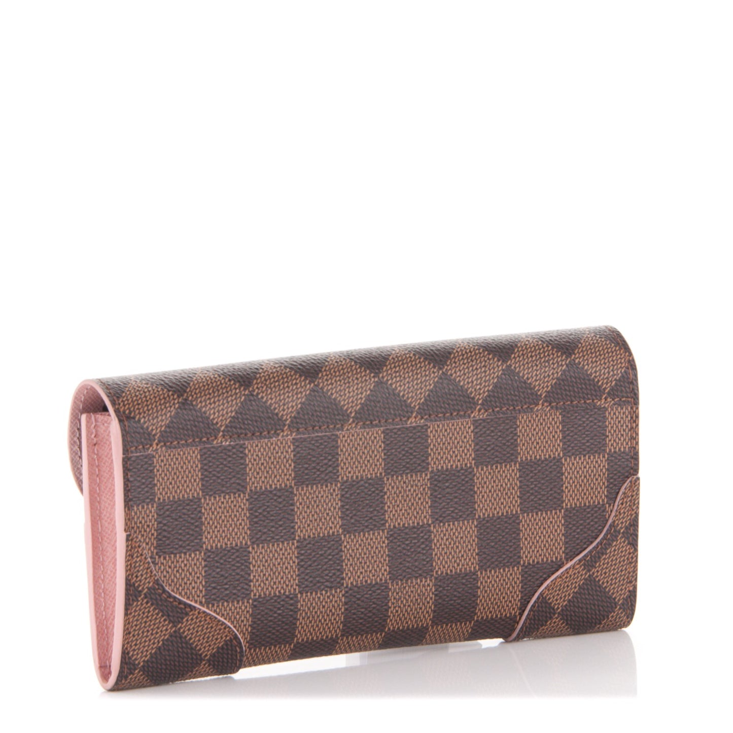 Damier Ebene Caissa Wallet Rose Ballerine