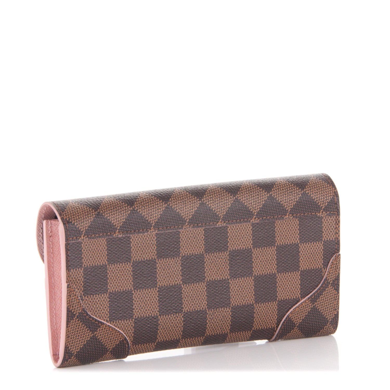 Louis Vuitton Damier Ebene Caissa Wallet Rose Ballerine 3 of 7