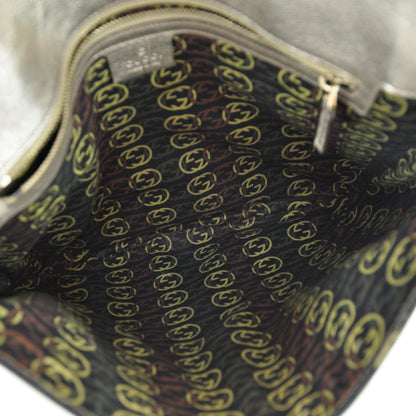 Gucci Leather Britt Tassel Shoulder Bag Metallic 7 of 9