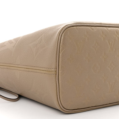 Louis Vuitton Empreinte Monogram Giant Neverfull MM Tourterelle 8 of 11