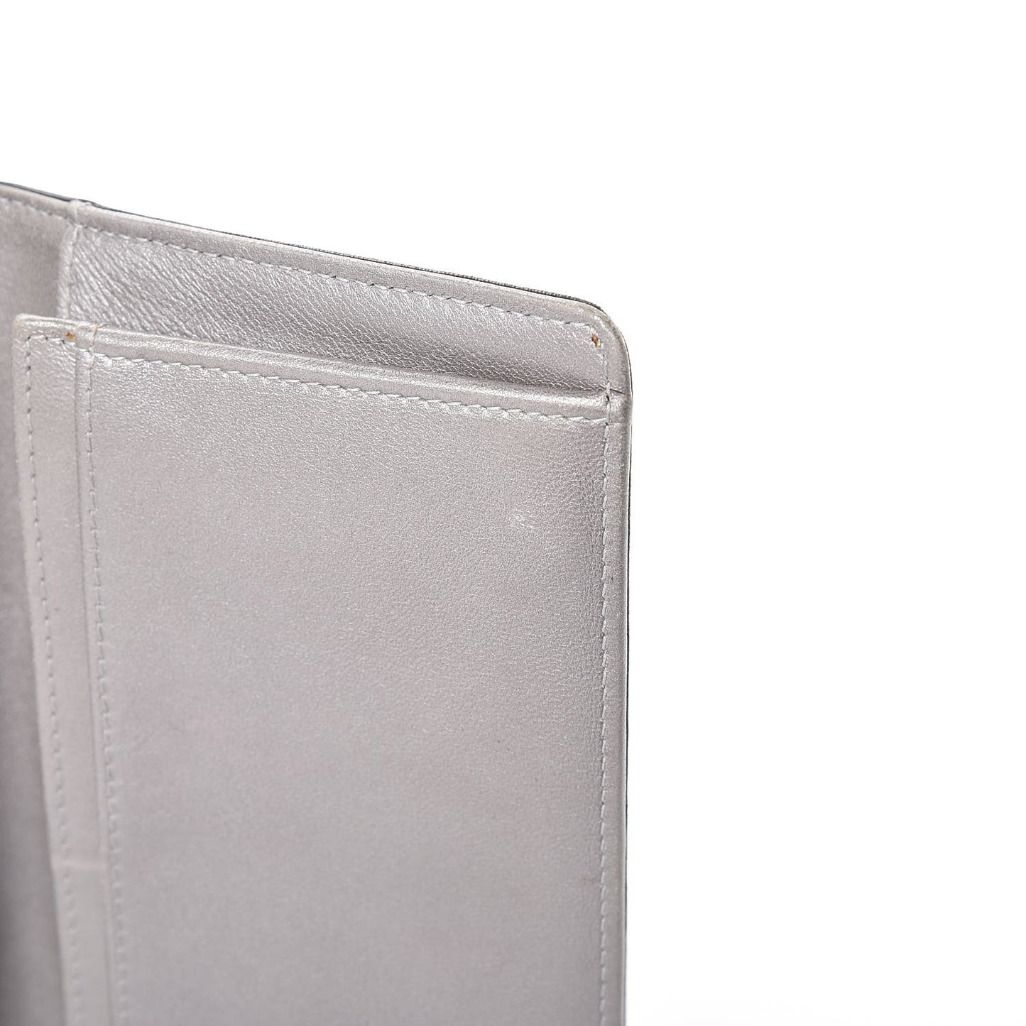 Lambskin Camellia Embossed Yen Wallet Black