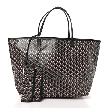 Goyard Goyardine Saint Louis Claire Voie GM Black Pink 2 of 11
