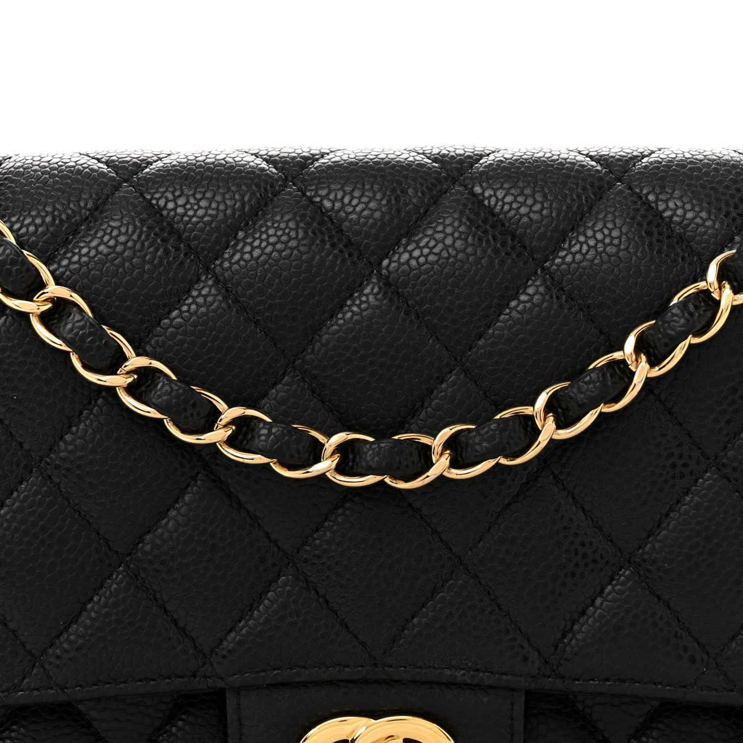 Chanel Caviar Quilted Medium Double Flap Black 7 of 16