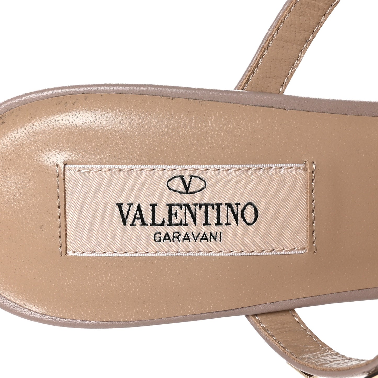 Patent Nappa Rockstud 50mm Cage Mules 36.5 Green Tea Sorbet Poudre