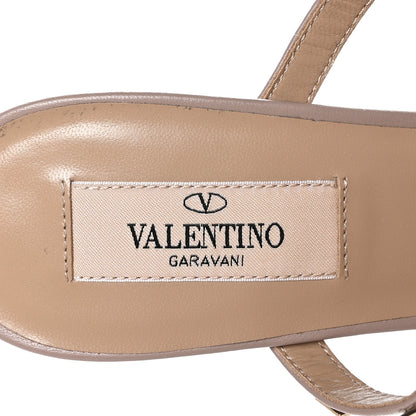 Valentino Garavani Patent Nappa Rockstud 50mm Cage Mules 36.5 Green Tea Sorbet Poudre 6 of 7
