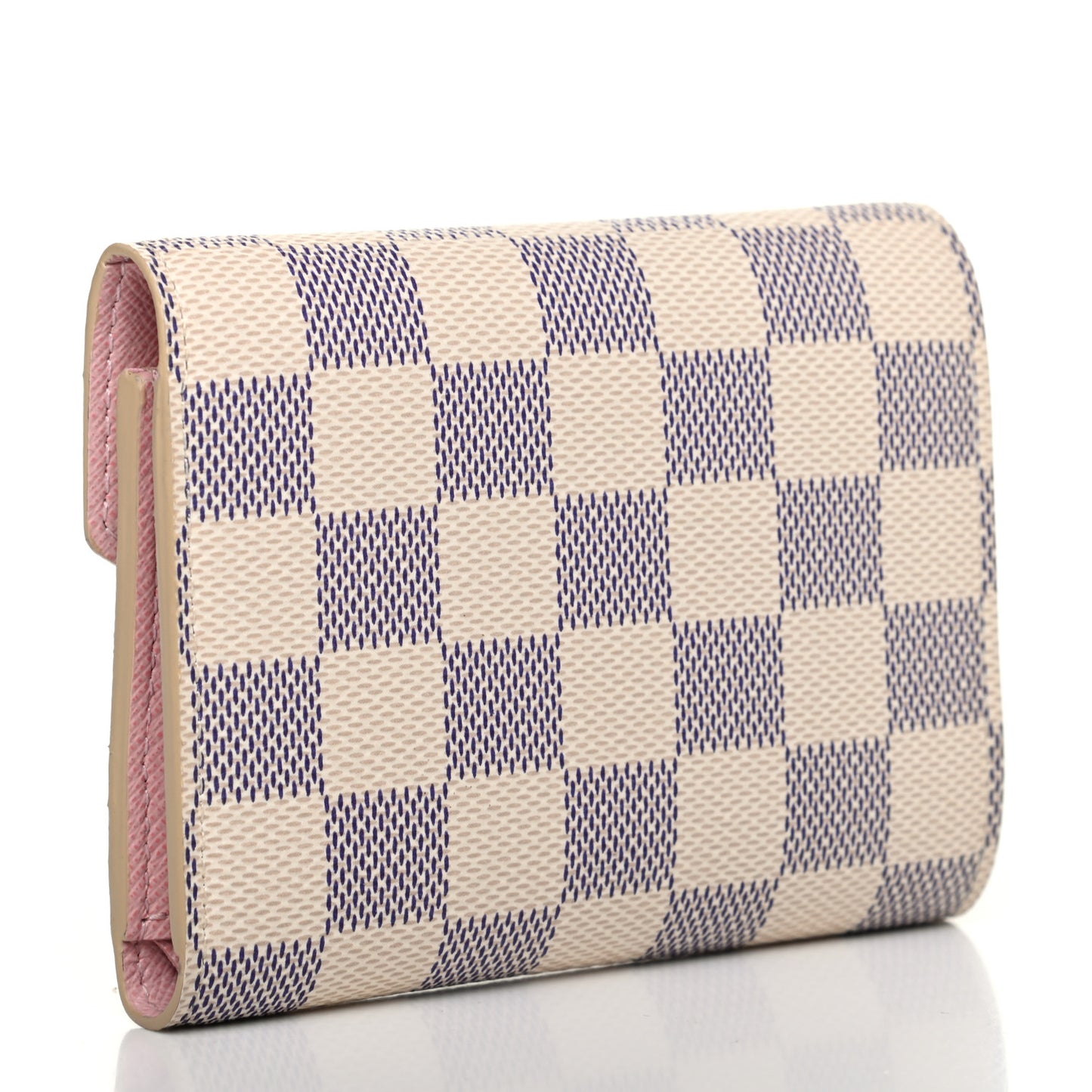 Damier Azur Victorine Wallet Rose Ballerine