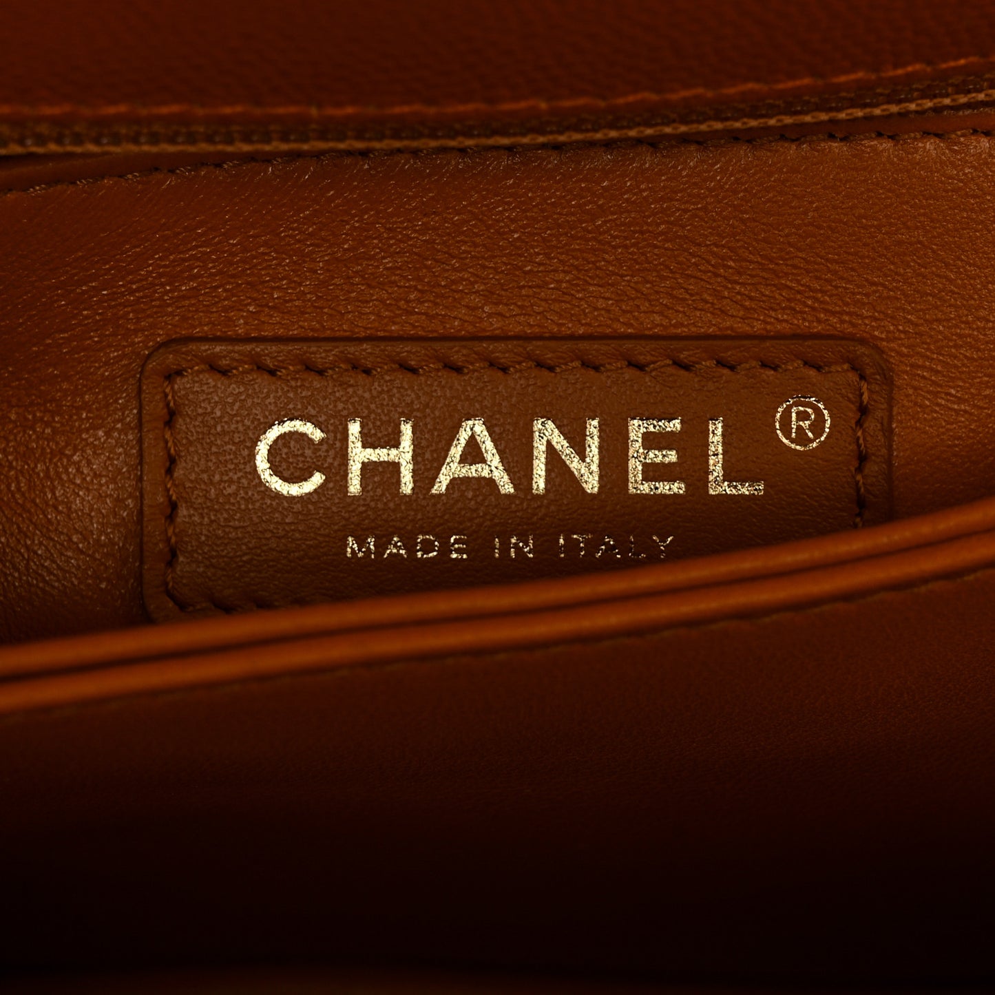 Caviar Quilted Mini Coco Handle Flap Brown