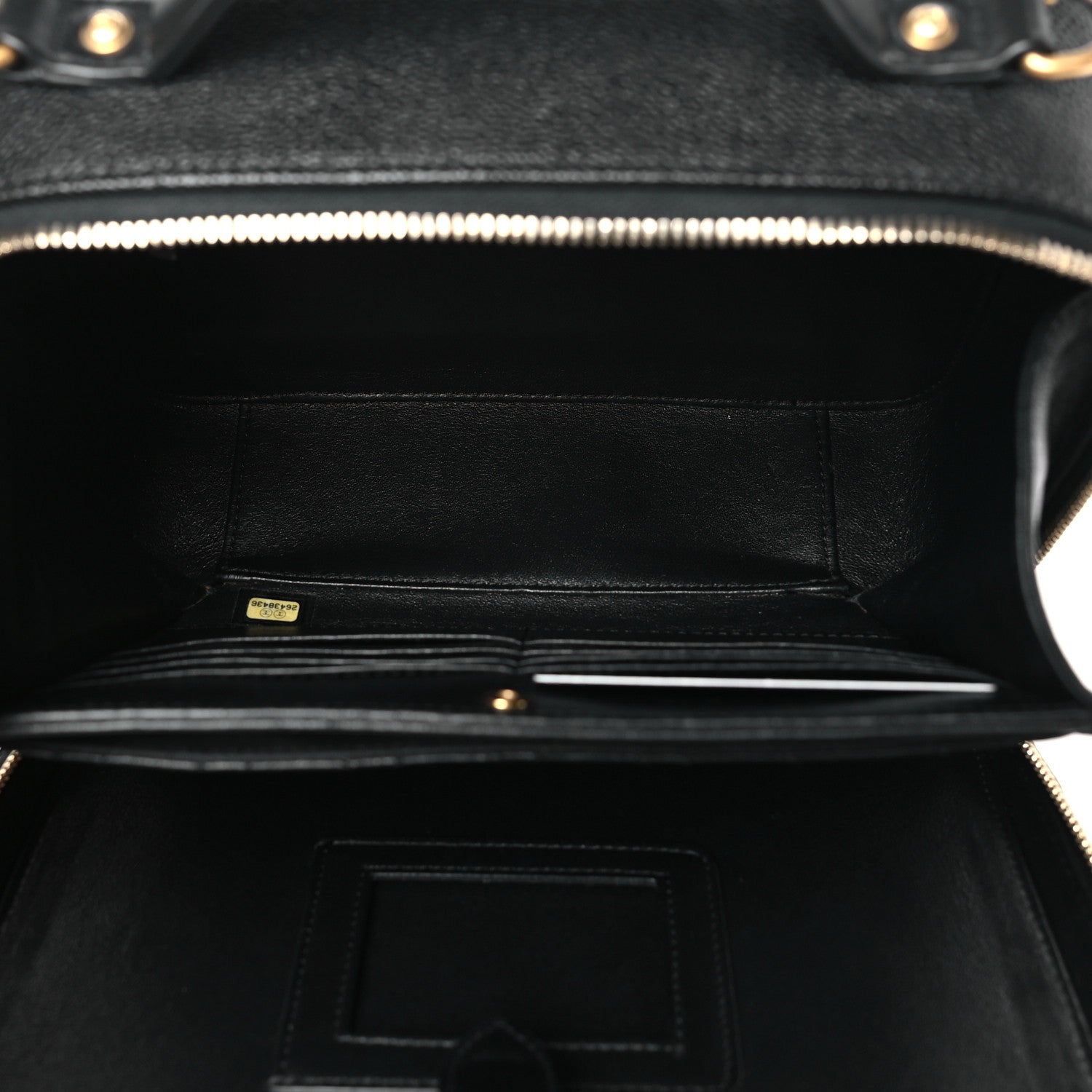 Chanel Caviar Quilted Large CC Filigree Vanity Case Black 5 of 9