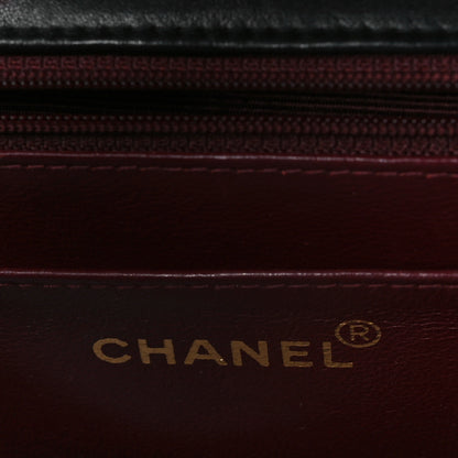 Chanel Lambskin Quilted XL Jumbo Single Flap Black 6 of 10