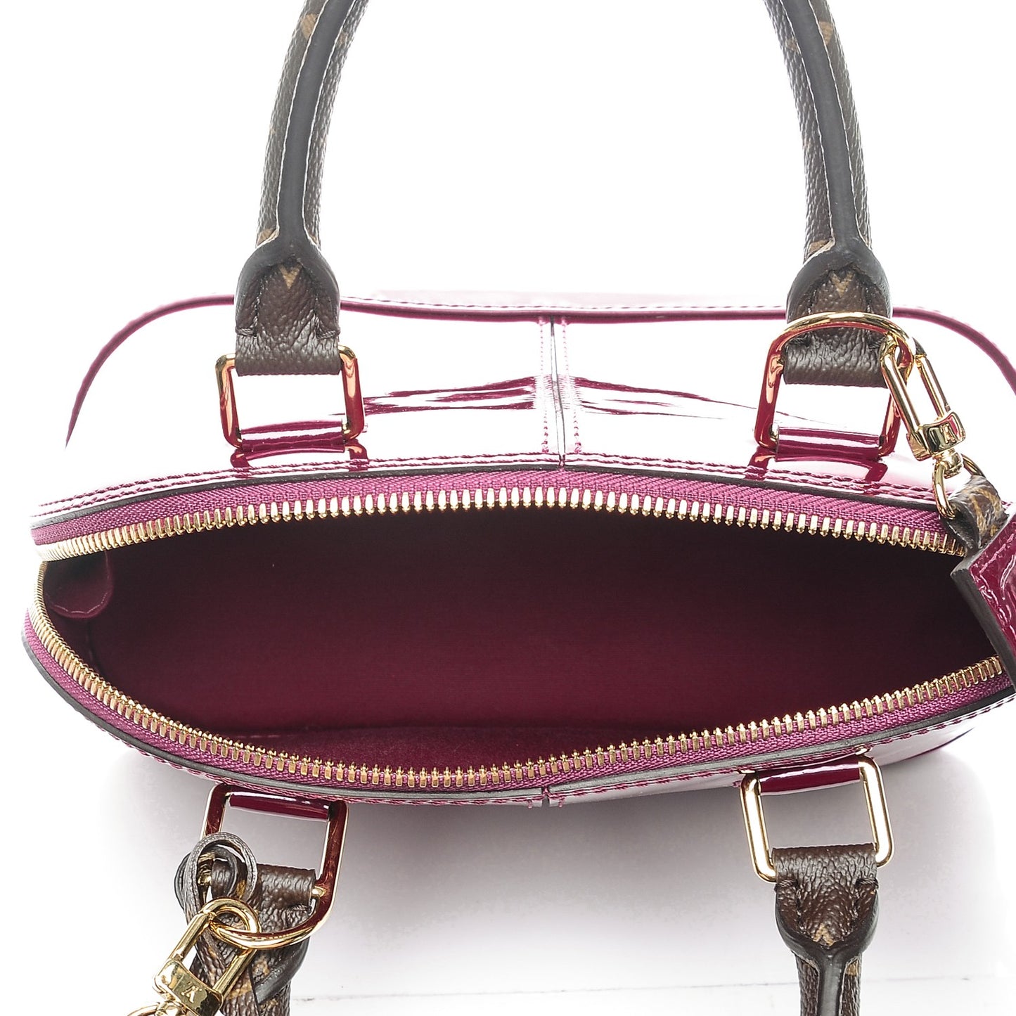 Patent Monogram Alma BB Magenta