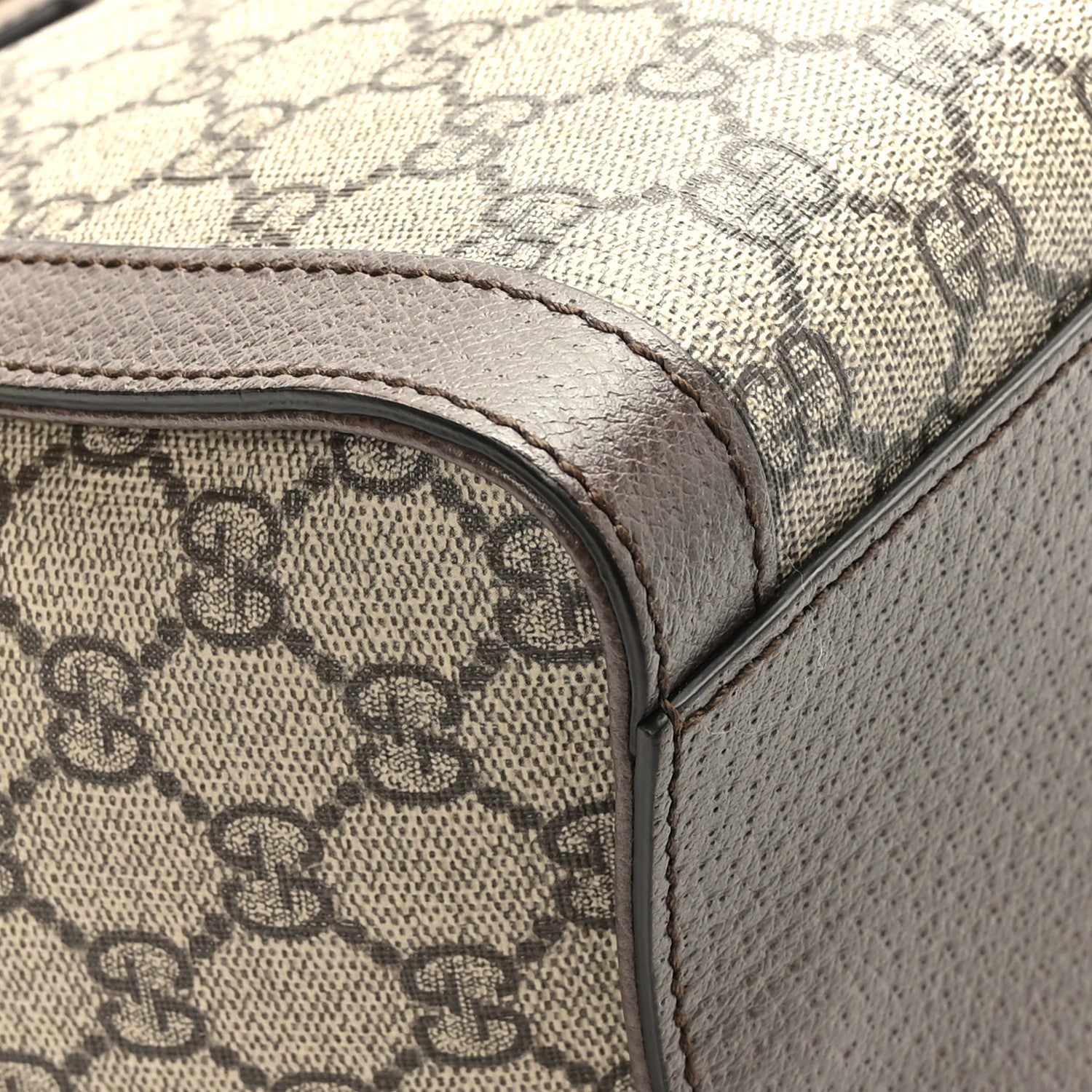 Gucci GG Supreme Monogram Web Medium Ophidia Tote Bag Brown 11 of 12