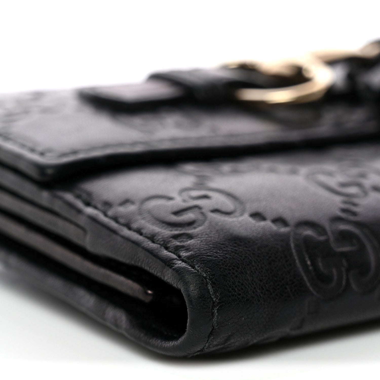 Gucci Guccissima Emily Continental Wallet Black 10 of 14