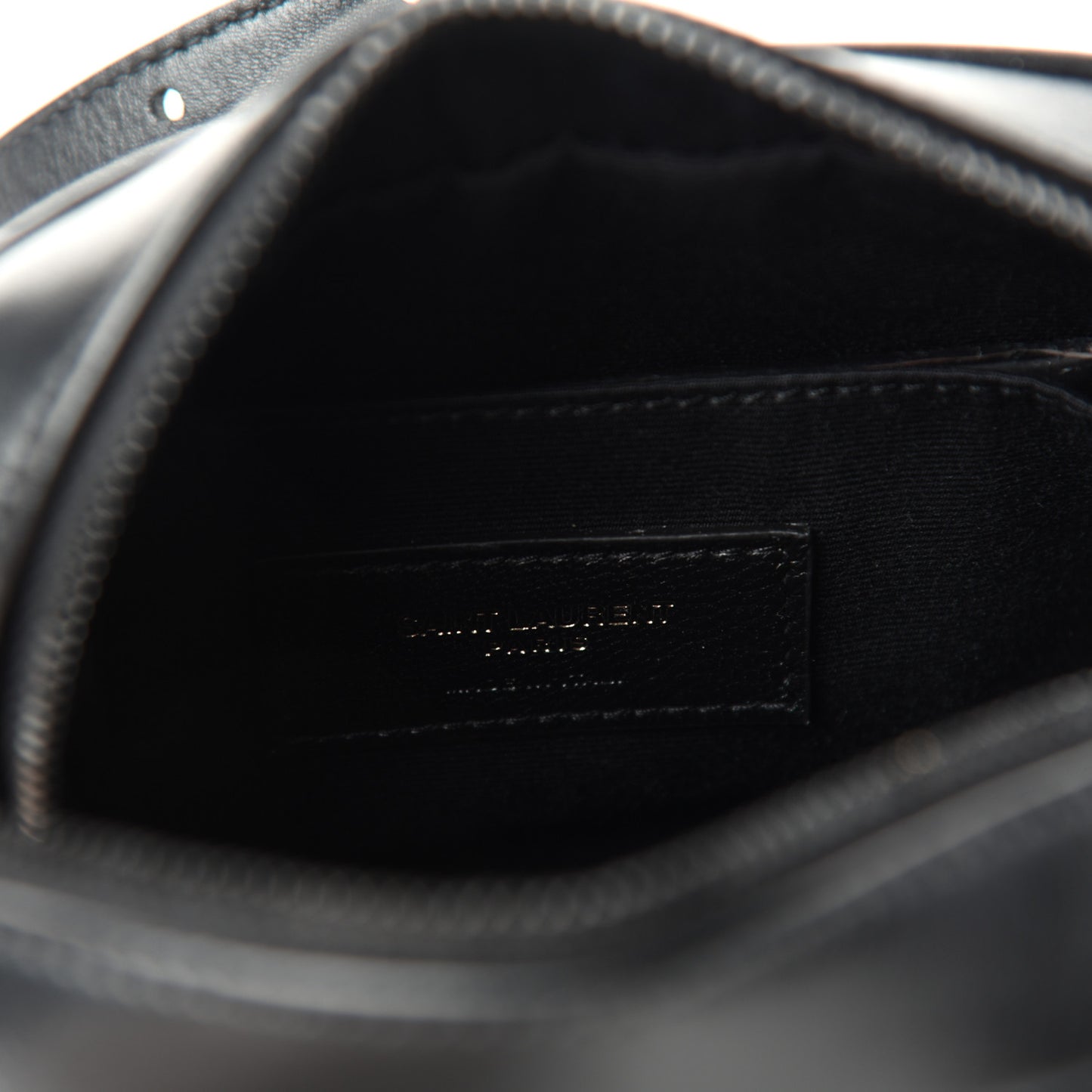Calfskin Matelasse Monogram Lou Belt Bag Black