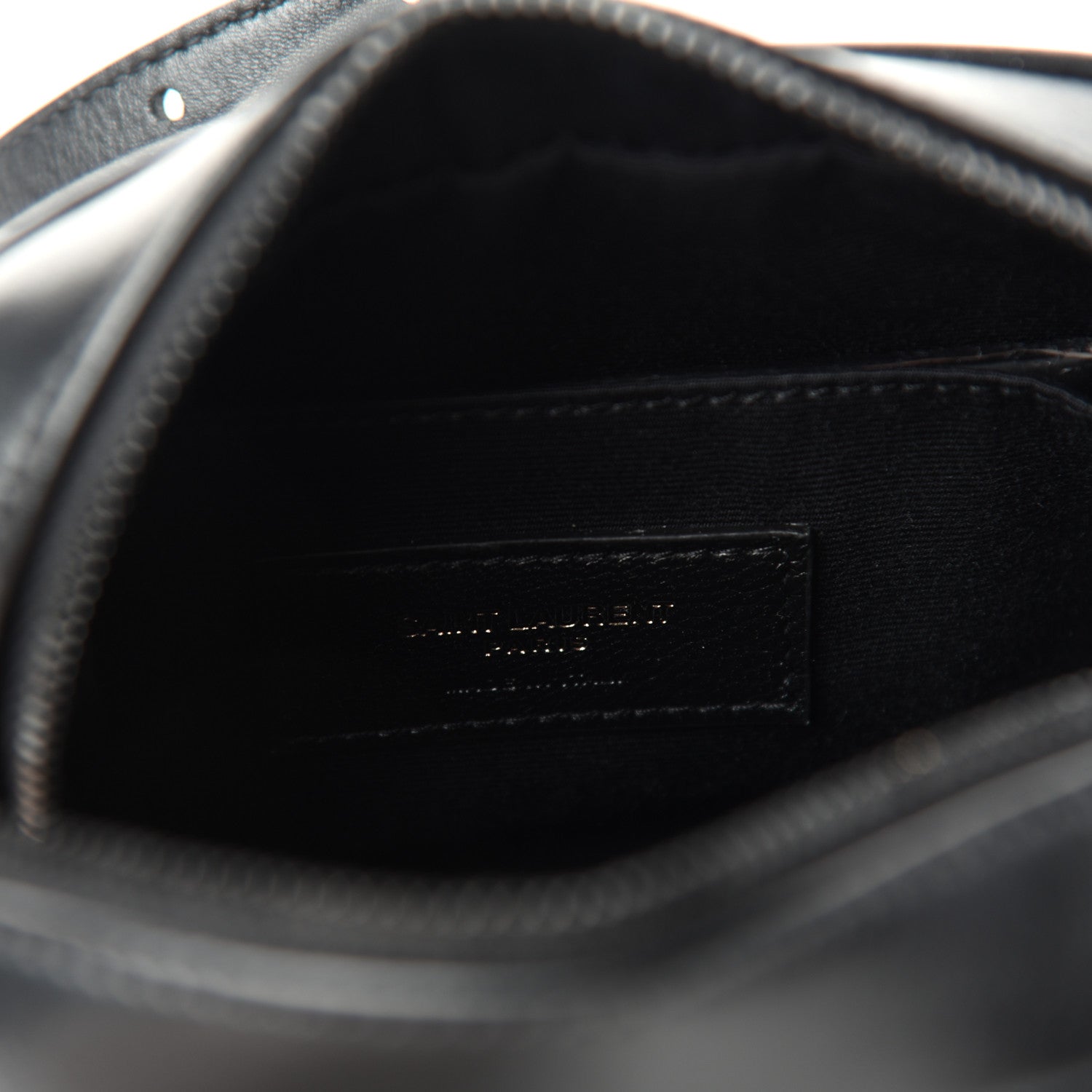 Saint Laurent Calfskin Matelasse Monogram Lou Belt Bag Black 6 of 10