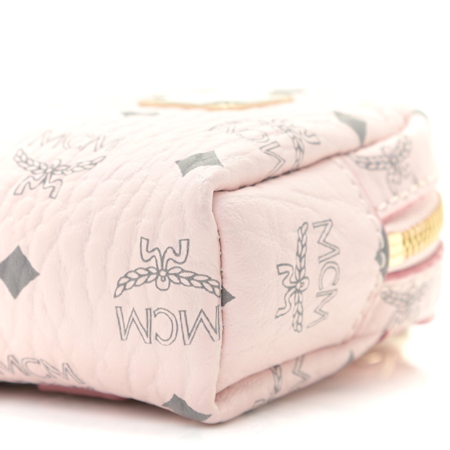 MCM Visetos Backpack Charm Crossbody Soft Pink 6 of 7