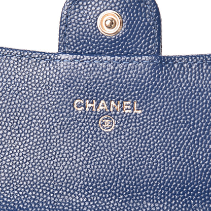 Chanel Caviar Quilted Classic Clutch With Chain Blue 6 of 11
