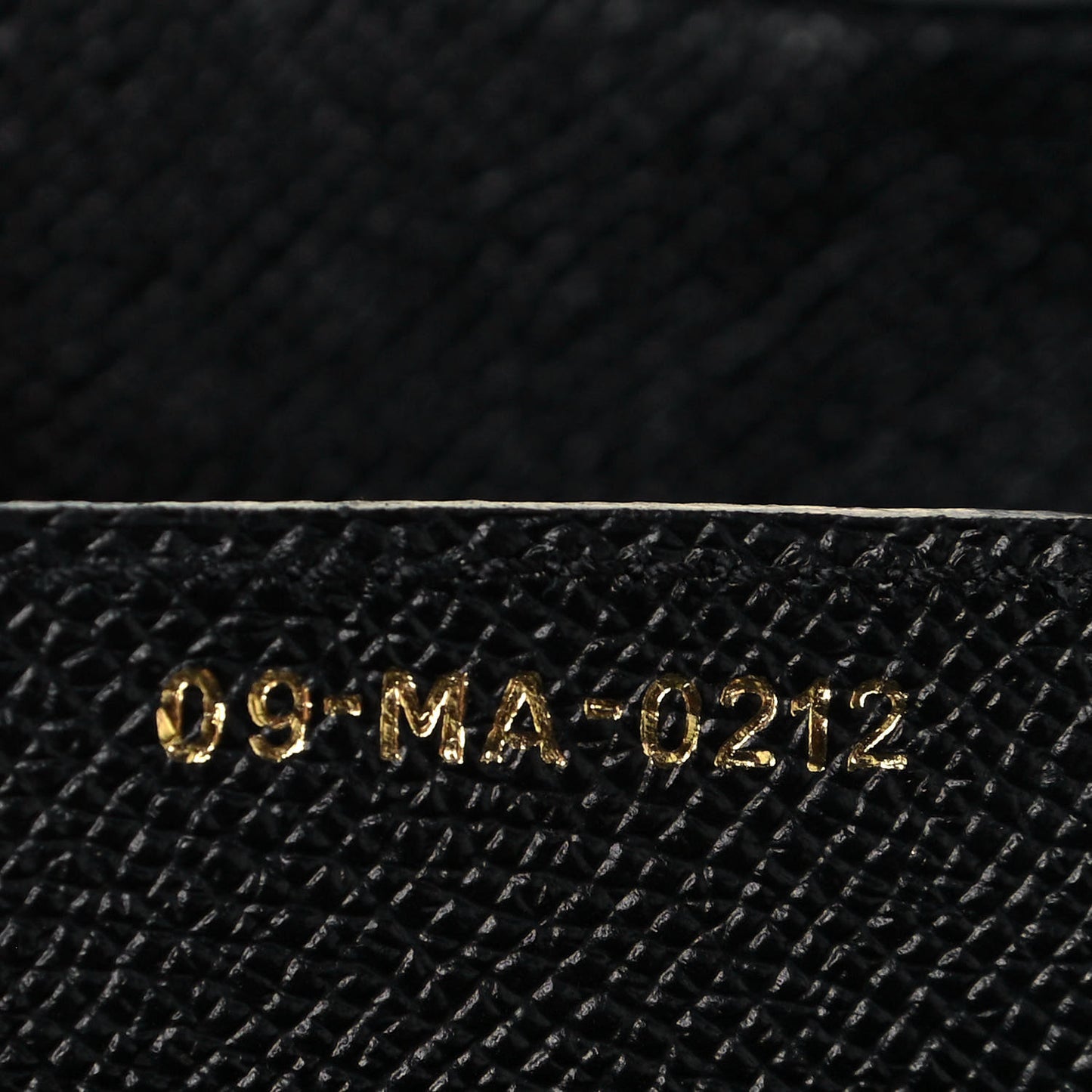 Grained Calfskin Saddle Bag Black