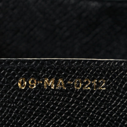 Christian Dior Grained Calfskin Saddle Bag Black 7 of 13
