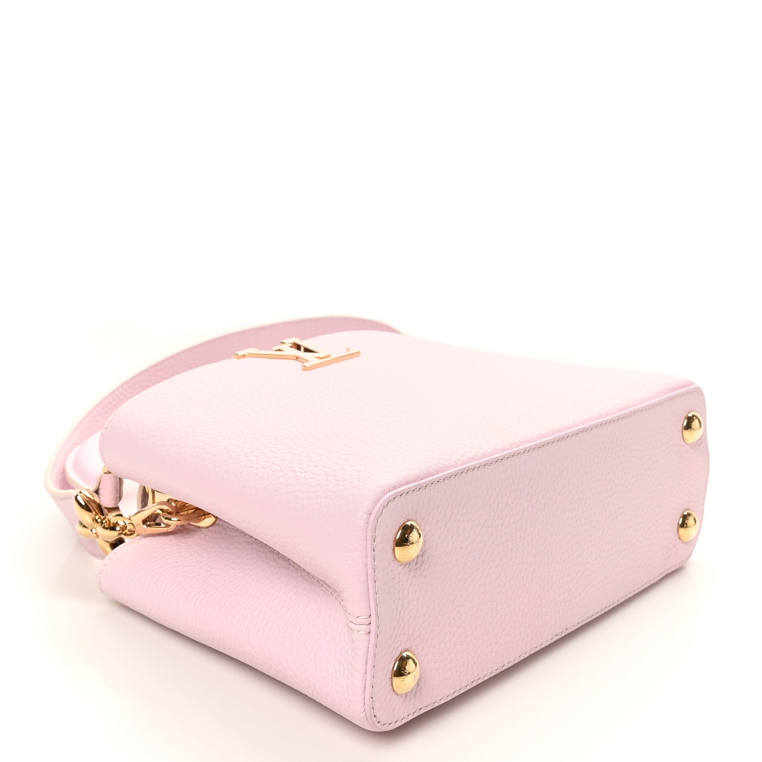 Louis Vuitton Taurillon MiniMe Capucines BB Guimauve Powder White 4 of 9