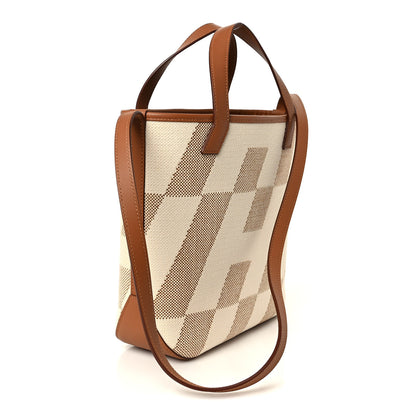 Hermes Swift Toile H Cabas H En Biais 27 Ecru Naturel Gold 3 of 10