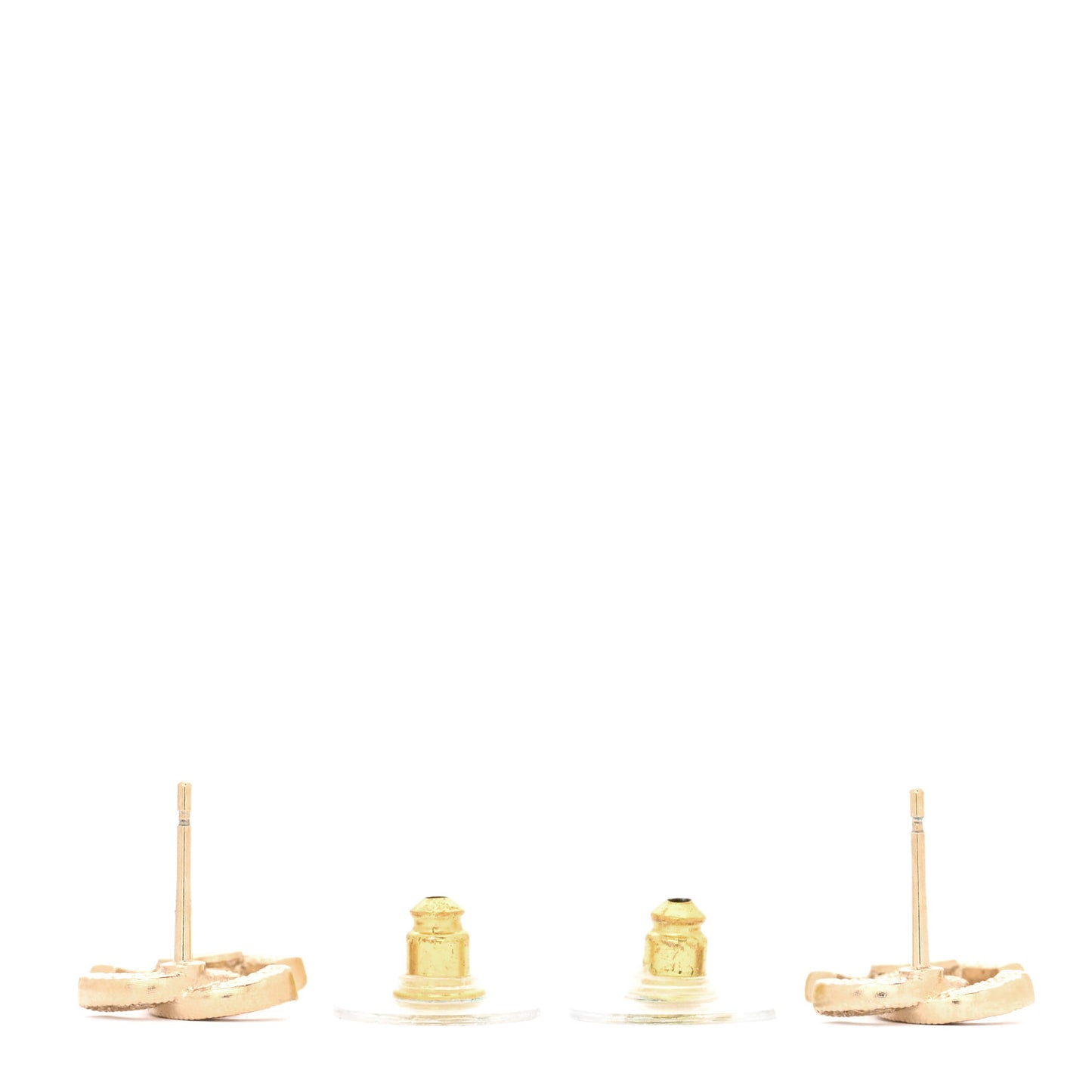 Crystal Mini Timeless CC Earrings Gold
