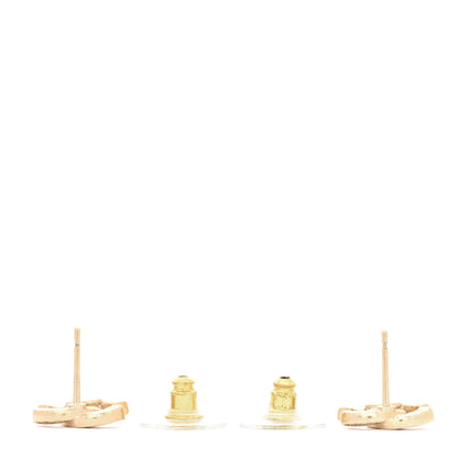 Chanel Crystal Mini Timeless CC Earrings Gold 3 of 5