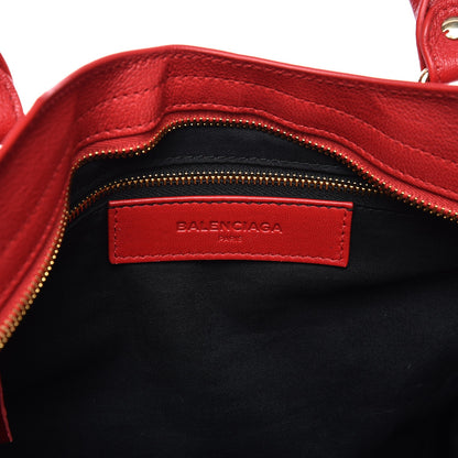 Balenciaga Chevre Gold Metallic Edge Hardware City Rouge Grenade 7 of 11