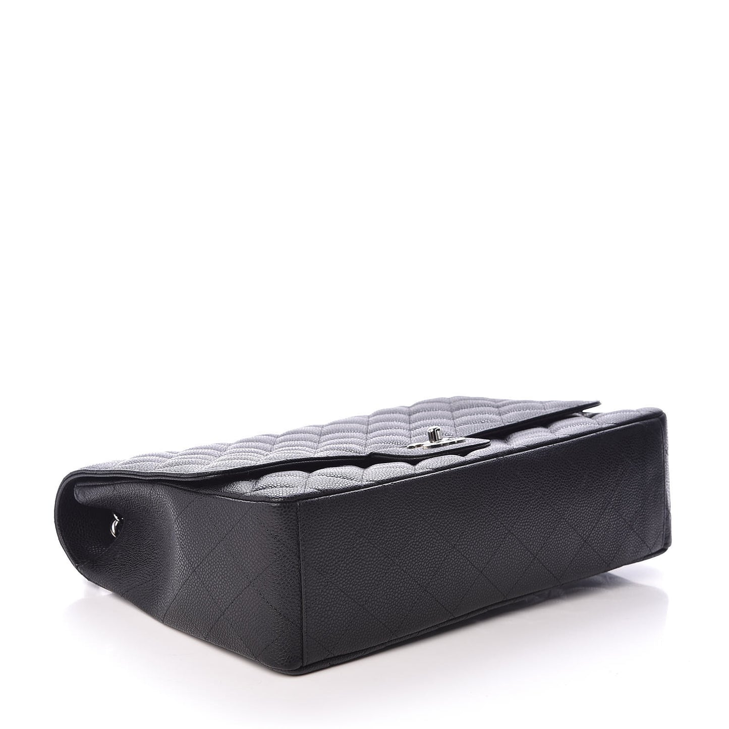 Caviar Quilted Maxi Single Flap Black