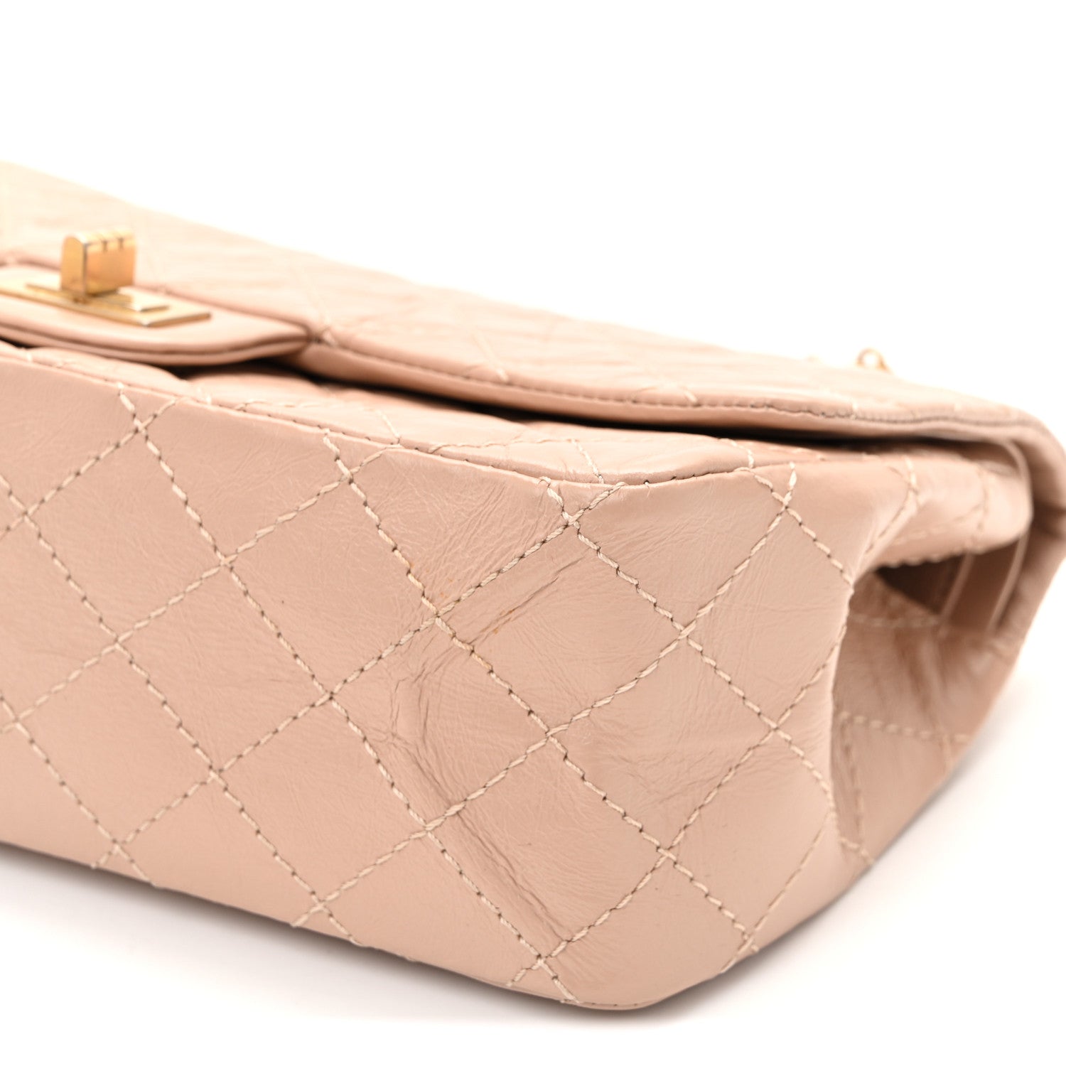 Chanel Aged Calfskin Quilted 2.55 Reissue 225 Flap Light Beige 10 of 10