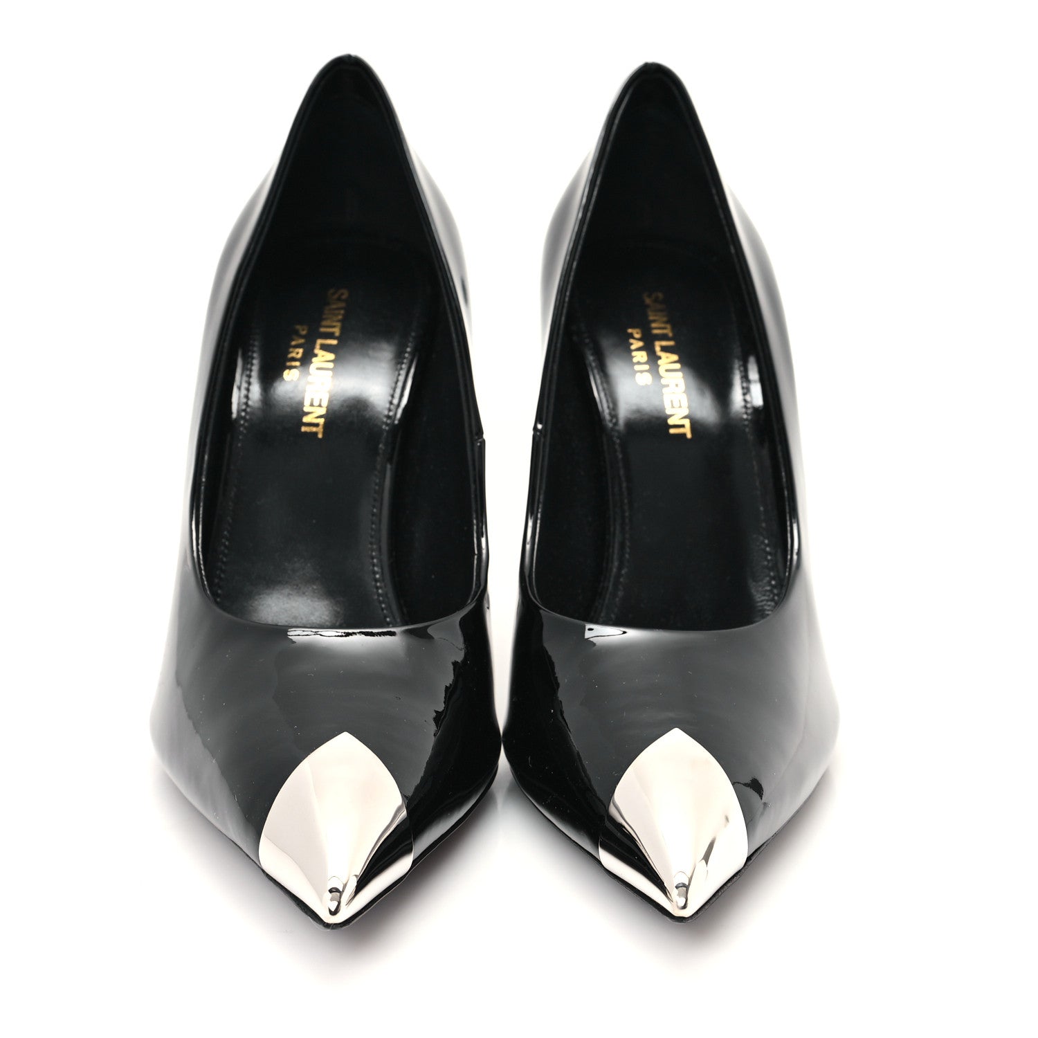 Saint Laurent Vernice Patent Maike Dream 90 Pumps 37.5 Black 3 of 9